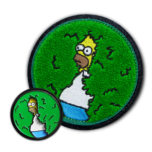 'DISAPPEARING HOMER' PATCH & PIN COMBO!