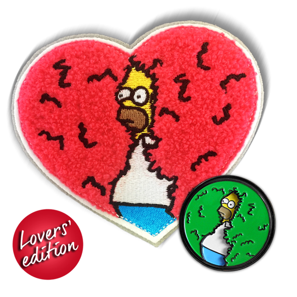 DISAPPEARING HOMER LOVERS' EDITION - PATCH & PIN COMBO