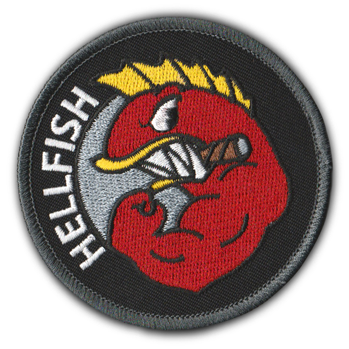 RAGING ABE'S 'FLYING HELLFISH' PATCH