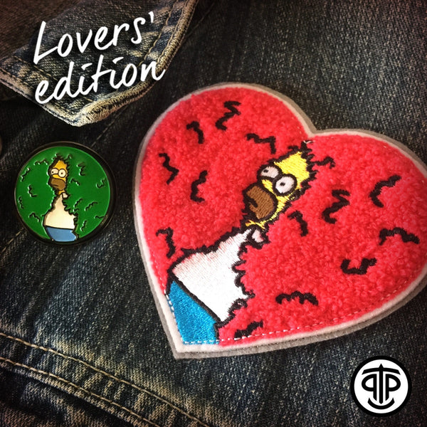 DISAPPEARING HOMER LOVERS' EDITION - PATCH & PIN COMBO
